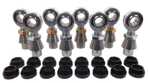KIT DE 4 ESLABONES CROMOLY 3/4 X 3/4-16 JUNTA HEIM 3/4 ESPACIADORES DE CONO DE ALUMINIO TAPONES .250 - Imagen 1 de 8