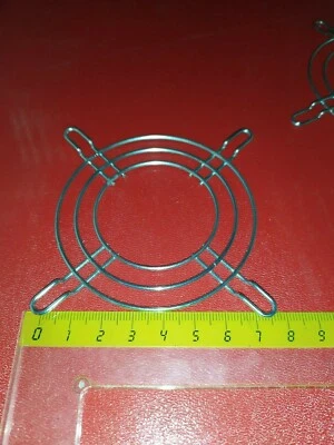 2x   Grille ventilateur PC Fixation 70 x 70 mm couleur Chrome          DepE11h31 - Photo 1/3