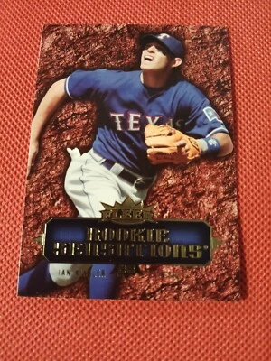 2007 IAN KINSLER FLEER ROOKIE SENSATIONS CARD RC #RS-IK TEXAS RANGERS TIGERS - Image 1 of 2