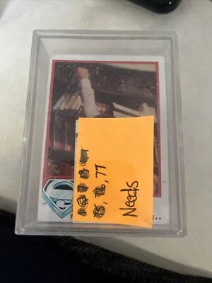 Superman La Película - Serie 1 - Juego Completo de 77 Cartas 1978 Topps - Ex Missing #77 Foto 1 de 4