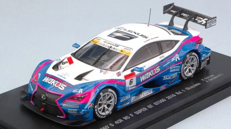 Ebbro EB45387 LEXUS RC F N.6 4th OKAYAMA SUPER GT 500 2016 K.OSHIMA-A.CALDARELLI - Immagine 1 di 1