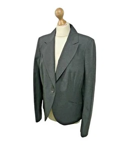 NEW LOOK Womens Grey Blazer Size XL 18 Smart Jacket EU46 Vintage - Picture 1 of 11