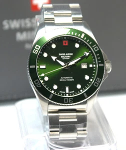 Swiss Alpine Military Automatik Deep Sea 30ATM Ref.: 7095.2134 verde sin estrenar - Imagen 1 de 11