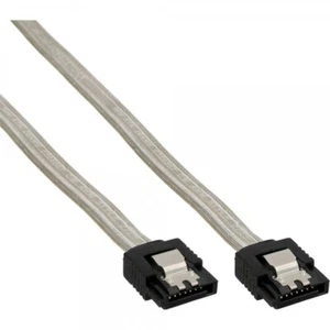 InLine SATA Anschlusskabel | Sicherheitslasche | transparent 0,5m (5,80 EUR/m) - Bild 1 von 1