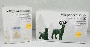 Lote de accesorios Department 56 jardines Tudor monumentos y topiarios de animales - Imagen 1 de 6