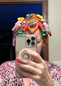 Salon Heatless Flexible Hair Rollers Curlers 42Pk 7" Soft Foam Flexi Twist Rods - Picture 1 of 7