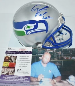 CORTEZ KENNEDY AUTOGRAPHED VSR4 TB MINI HELMET SEATTLE SEAHAWKS HOF 2012 JSA - Picture 1 of 7