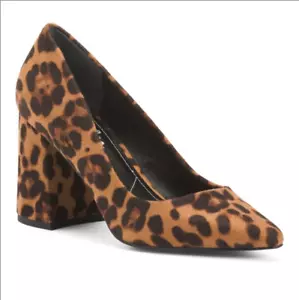 Charles David block heel pointy toe pumps - Picture 1 of 2