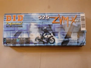 DID SUPER SCHWERLAST X-RING KETTE 525 ZVMX 108 Glieder Ducati Monster Yamaha MT-07 - Bild 1 von 4