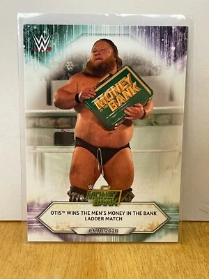 OTIS WINS THE MENS MONEY IN THE BANK 2021 Topps WWE Wrestling #69 MONEY IN BANK - Image 1 of 2