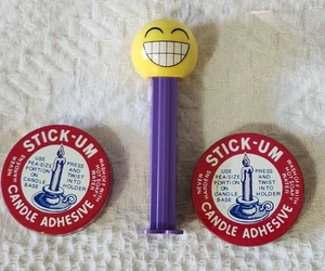 STICK-UM Kerzenkleber 1 Unze Blechdose x2 Fox Run Handwerker Marke Vintage - Bild 1 von 6