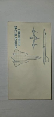 Lockheed SR-71 Blackbird Blueprint Cachet – Vintage 1957 Envelope w/ Original Gu - Image 1 of 3
