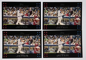 2007 Topps Baseball Derek Jeter #40 George Bush Mantle SP LOT (4) TOTAL - Picture 1 of 1
