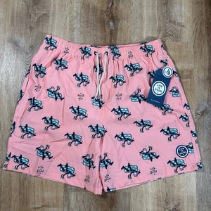 NEW LIFE IS GOOD Mens Large Coral Beach UPF 50 Lined Swim Shorts Trunks - Picture 1 of 6