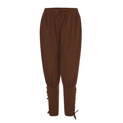 Pantalones Pirata Hombres Cosplay Renacimiento Medieval Gótico Pantalón Talla Grande 3XL Foto 1 de 4