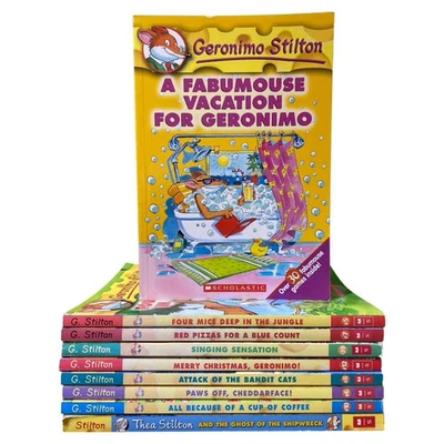 Geronimo Stilton Book Lot x 9 Children's Mouse Chapter Series Scholastic Kids - image 1 of 4