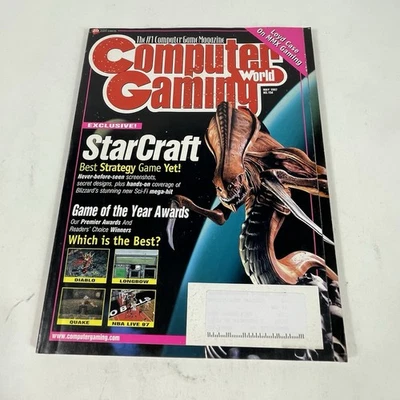 Computer Gaming World Magazine May 1997 issue 154 StarCraft Cover - Image 1 of 4