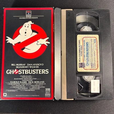 Ghostbusters (VHS 1987) Movie RCA Red Border Columbia Pictures First Edition - Image 1 of 4