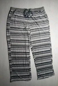 Nautica Gray Pattern Pajama Pants Womens Size Large - Picture 1 of 19