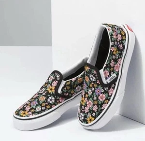 Vans ‘Fun Flora’ Classic Slip-On Sneakers Size US 1/EURO 31.5 - Picture 1 of 13