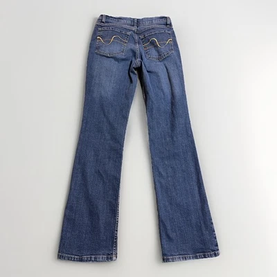 Pantalones de mezclilla Zena para mujer 4 azul corte bota roto 28x30,5 Foto 1 de 4