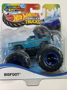 Hot Wheels Monster Trucks Color Shifters Bigfoot Grey Blue 2024 Big Foot Car - Picture 1 of 6