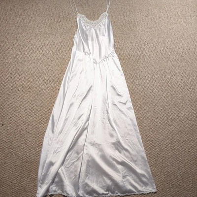 Vestido sin mangas vintage VAL MODE 12 lencería nupcial de encaje floral satinado para mujer Foto 1 de 4