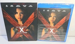 X (Blu-ray + DVD, 2022, Slipcover, A24) NEW, SEALED, Jenna Ortega, Mia Goth - Picture 1 of 8