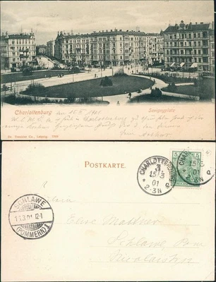 Ansichtskarte Charlottenburg-Berlin Savigny Platz 1901 - Bild 1 von 3