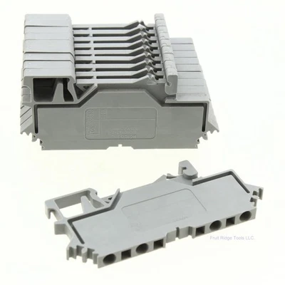 10 Wago Din Rail Mount Terminal Blocks 4-Position 28-14AWG 10A Clamp 280-609 - Image 1 of 4
