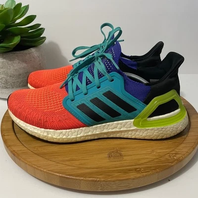 Adidas UltraBoost 20 Tenis para Correr Para Hombre 8 Multicolor Gimnasio Entrenador Entrenamiento Foto 1 de 4