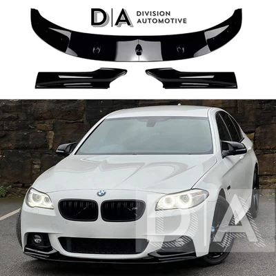 DIVISION AUTOMOTIVE SPOILER DIVISOR LABIO DELANTERO BMW SERIE 5 F11 F10 M PERFORMANCE SPORT NEGRO BRILLANTE