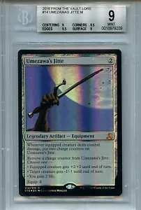 MTG Umezawa's Jitte BGS 9.0 (9) Mint FTV Lore Magic Mystic Foil Amricons 9209 - Picture 1 of 2