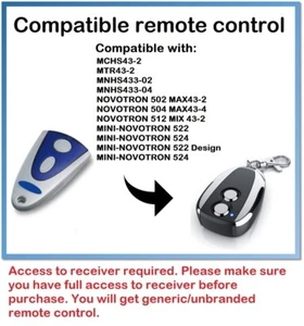 For NOVOFERM NOVOTRON 502 MAX43-2, 504 MAX43-4 Remote control - Picture 1 of 15