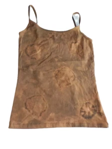 LADIES FIT TIE DYE SUMMER VEST TOP CAMISOLE BROWN MIX SIZE 10 B7-10 - Picture 1 of 2