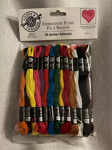 NEW!! - LOOPS & THREADS: Basic Colors, Embroidery Floss, 36 Skeins - Picture 1 of 5