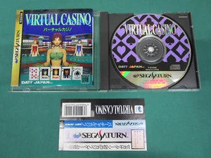 Sega Saturn -- Virtual Casino -- included spine card. *JAPAN GAME!!* SS. 15907 - Picture 1 of 16