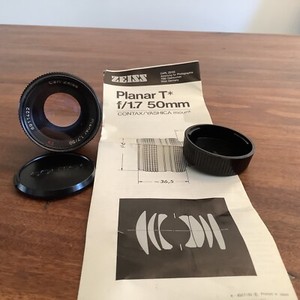 Contax Carl Zeiss Planar T* 50mm F/1.7 Lens CY Mount From JAPAN