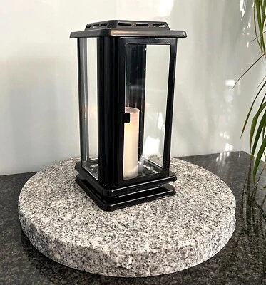 Stainless steel grave lantern grave lamp grave light grave light black grave decorations - Image 1 of 2