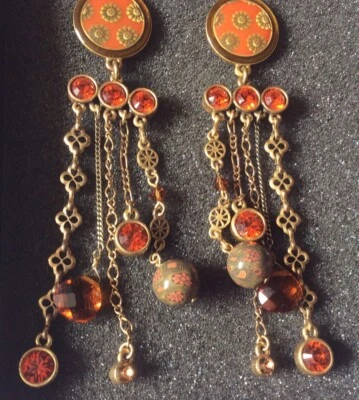 Pilgrim Ohrstecker gold multicolor *** Topzustand *** - Bild 1 von 4