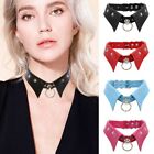 Gothic Collar Necklace Alloy Pendant Necklaces Leather Collar  Women