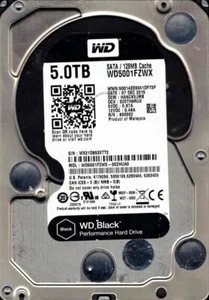 WD5001FZWX-00ZHUA0 DCM: HANCKVJMB WX21D DEZ 2015 Western Digital 5TB - Bild 1 von 2