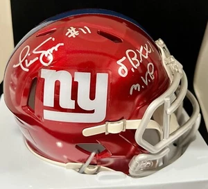 NEW YORK GIANTS PHIL SIMMS SIGNED MINI HELMET JSA COA SB MVP AUTHENTIC NFL Auto - Picture 1 of 2