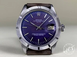 Vintage 1970 Rolex 1501 Oyster Perpetual Date TROPICAL PURPLE PATINA Dial Watch - Picture 1 of 5