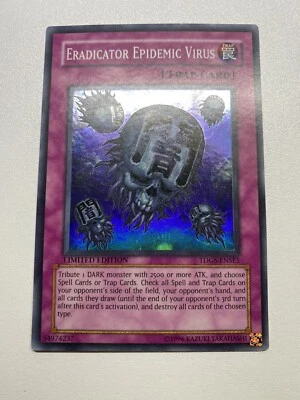 Yugioh Eradicator Epidemic Virus Super Rare TDGS-ENSE1 MP Limited Edition - Image 1 of 4