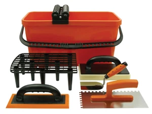 Professional Washboy Tiling Set Bucket Grouting Grout Sponge Float Trowels - Picture 1 of 1
