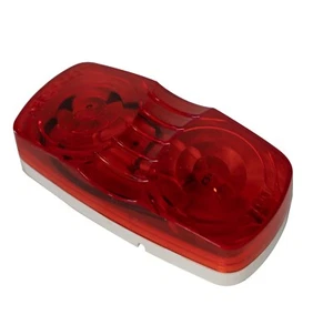 Double Bullseye Marker Light Red Two Bulbs - Picture 1 of 3