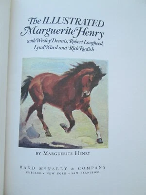 ILLUSTRATED MARGUERITE HENRY~Wesley Dennis~ROBERT LOUGHEED~Lynd Ward~RUDISH~1st~ - Image 1 of 4