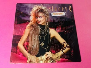 SIGNED Stacey Q Two Of Hearts 12” Vinyl Single VG+ - Imagen 1 de 4