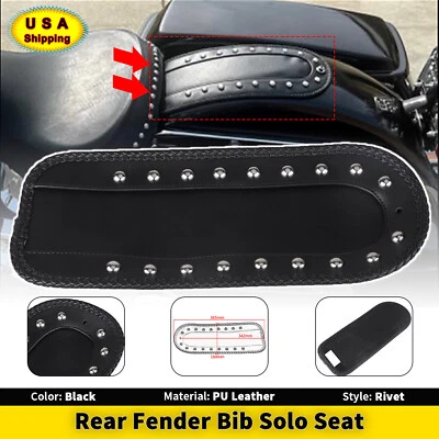 Guardabarros trasero babero asiento individual para Harley Electra Glide Heritage Softail FLSTC FXST Foto 1 de 4
